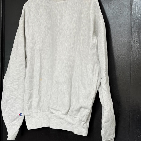 Champion Light Gray UT Dallas Men's Crewneck Sweater - Picture 5 of 6